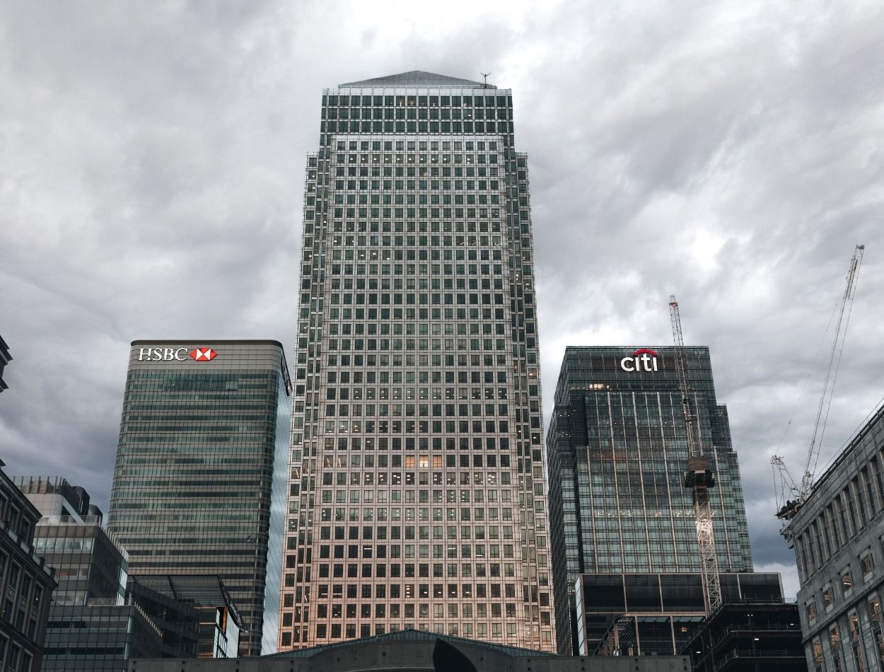 One Canada Square in Canary Wharf, London